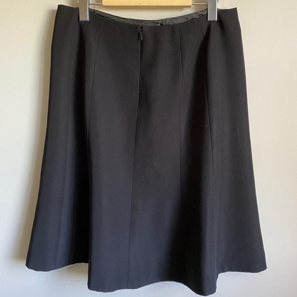 Calvin Klein Women's Black A-Line Midi Skirt Size 8 Flare - Picture 3 of 12